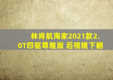 林肯航海家2021款2.0T四驱尊雅版 后视镜下翻